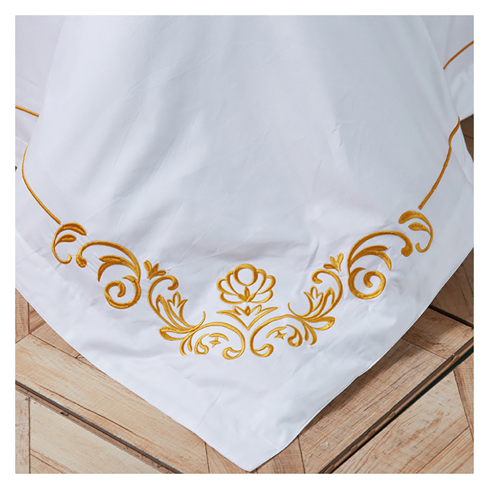 Pure Cotton Or Poly-Cotton Yarn Embroidery Duvet Cover