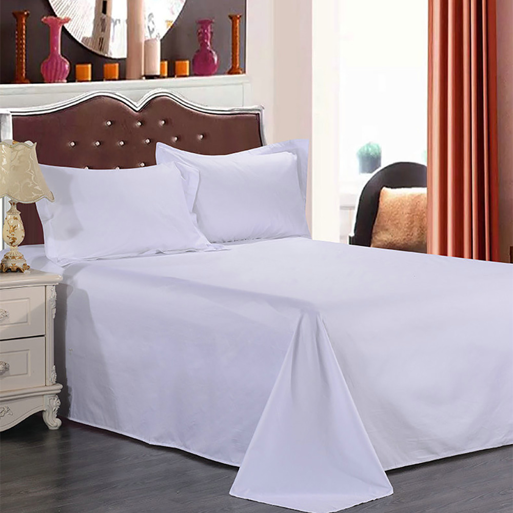 Pure Cotton/Polyester/Polycotton Flat Bed Sheet