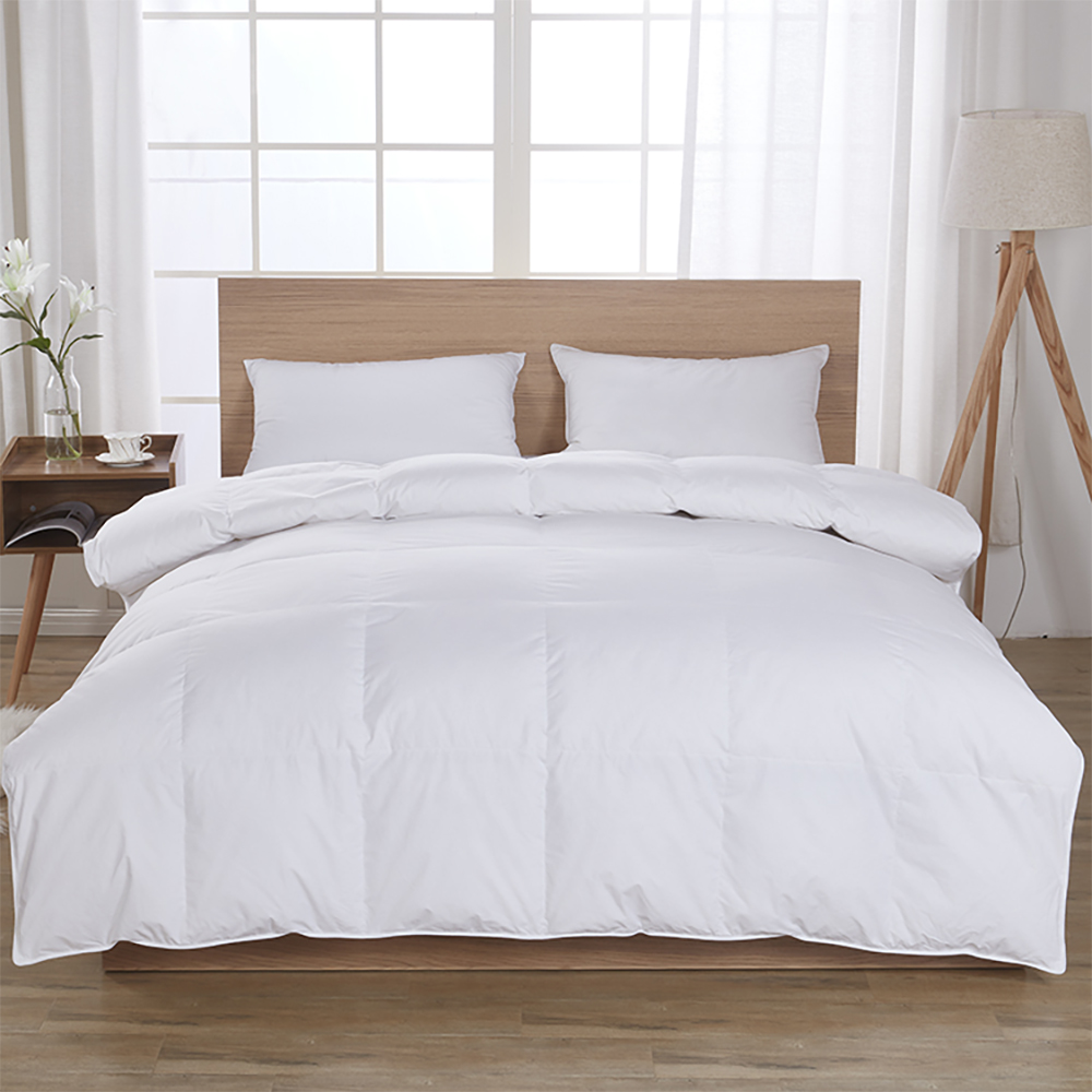 Pure Cotton Or Poly Plain Fabric Single or Double Stitch with Piping edge Microfiber Duvet Insert