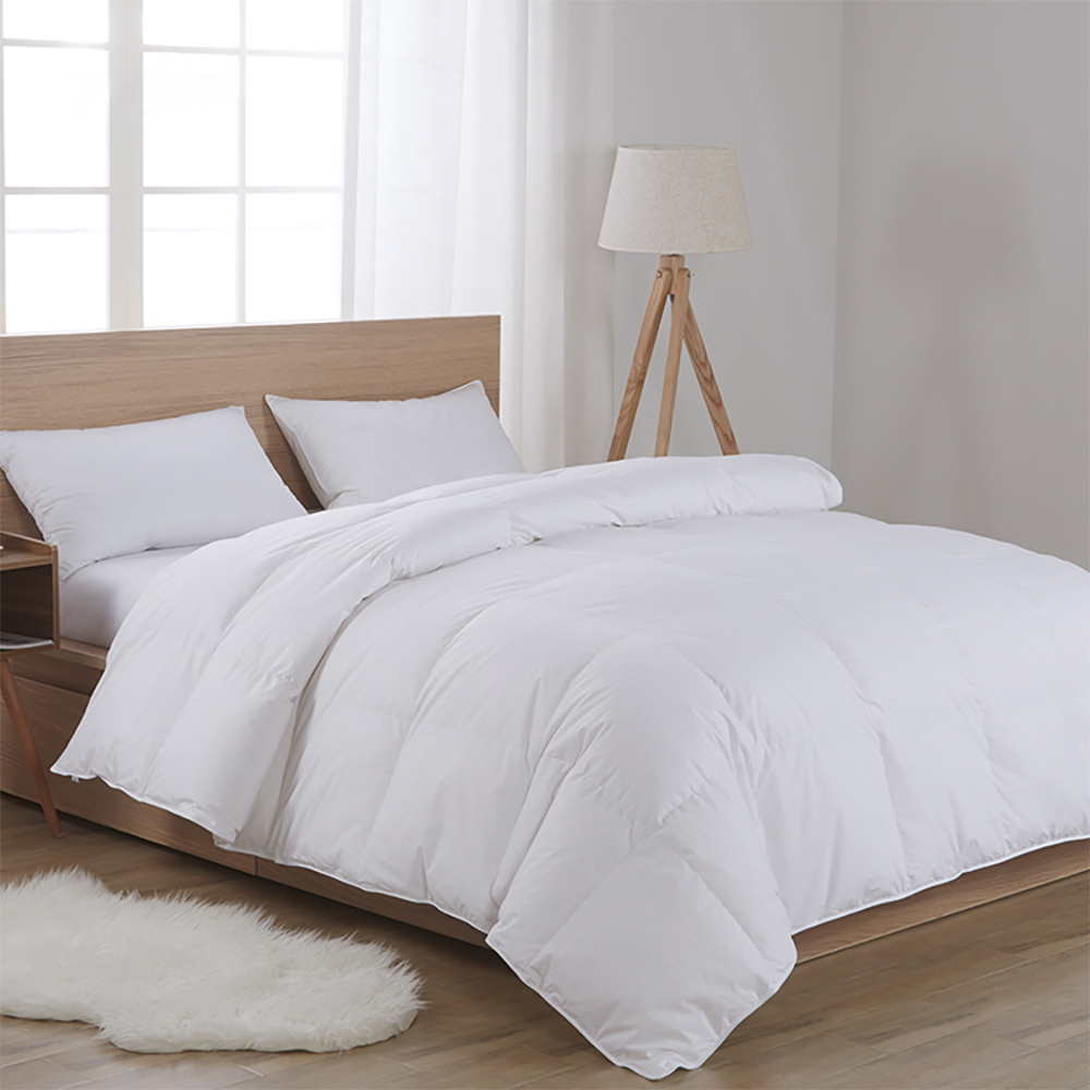 Pure Cotton Or Poly Plain Fabric Single or Double Stitch with Piping edge Microfiber Duvet Insert