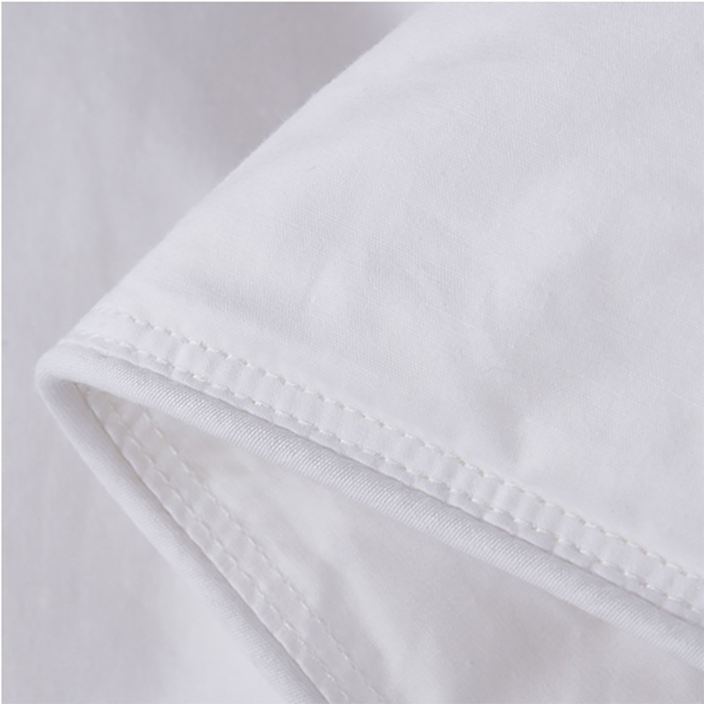 Pure Cotton Or Poly Plain Fabric Single or Double Stitch with Piping edge Microfiber Duvet Insert