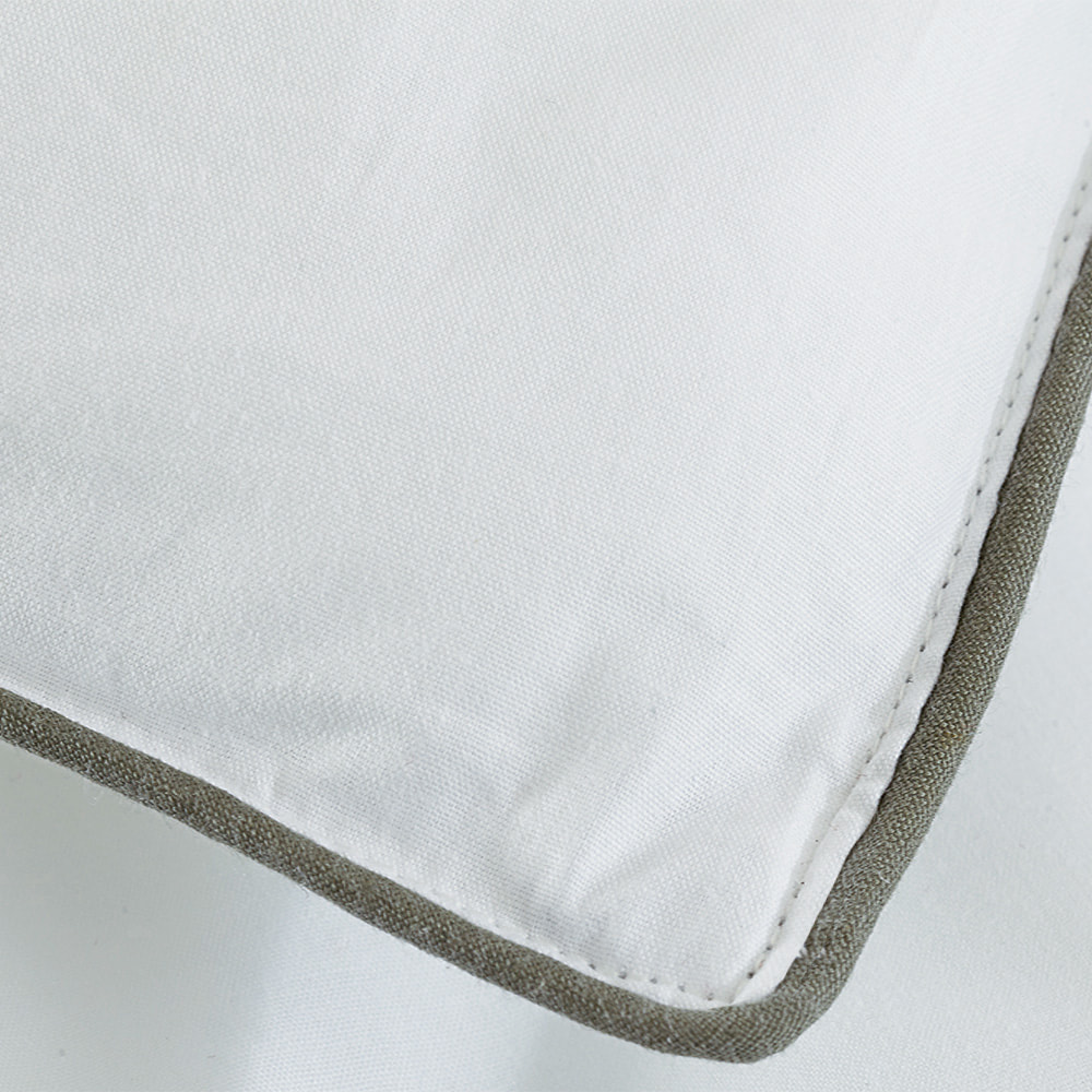 Pure Cotton Or Poly Plain Fabric Single or Double Stitch with Piping edge Microfiber Duvet Insert