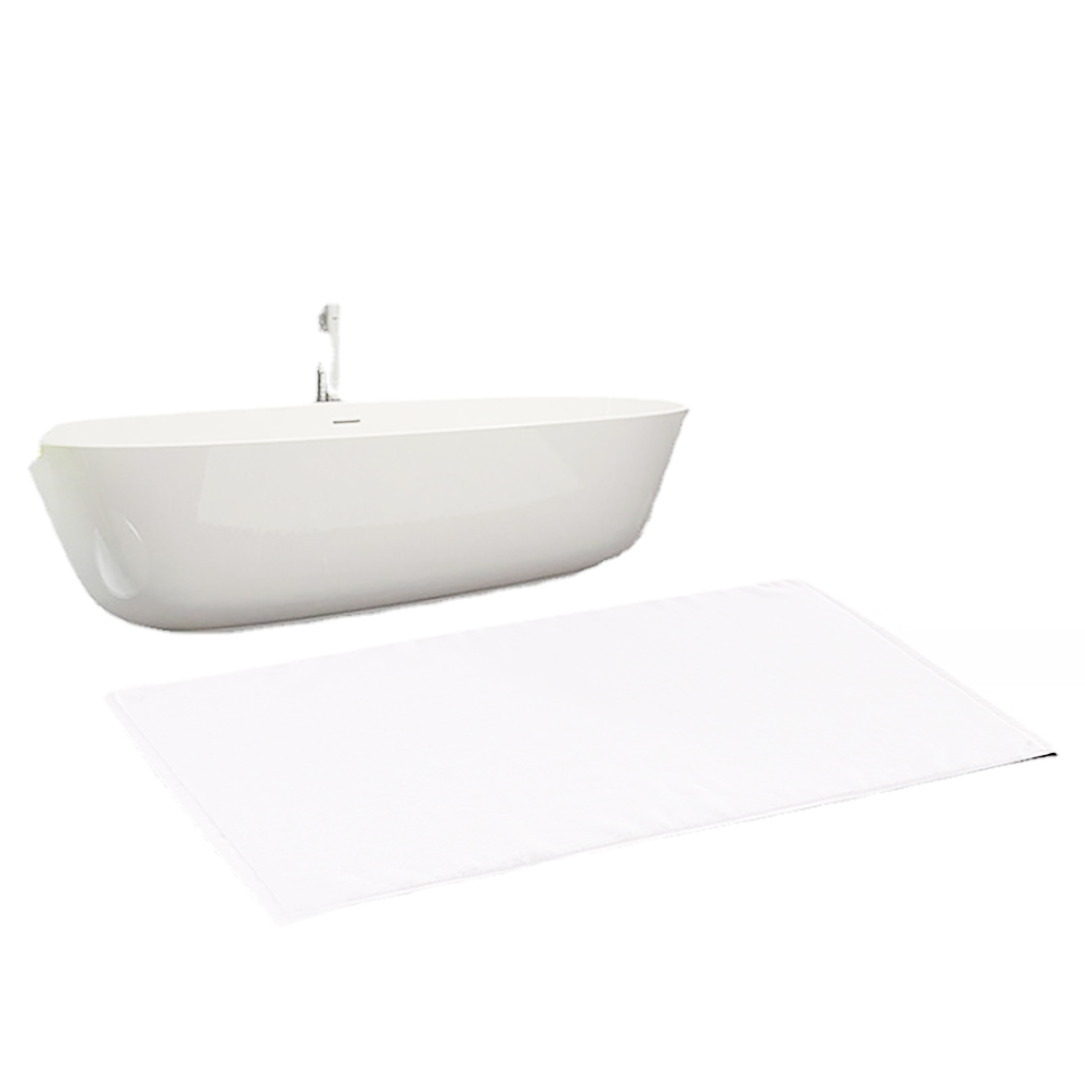 32S/2 Pure Cotton Plain Bath Mat