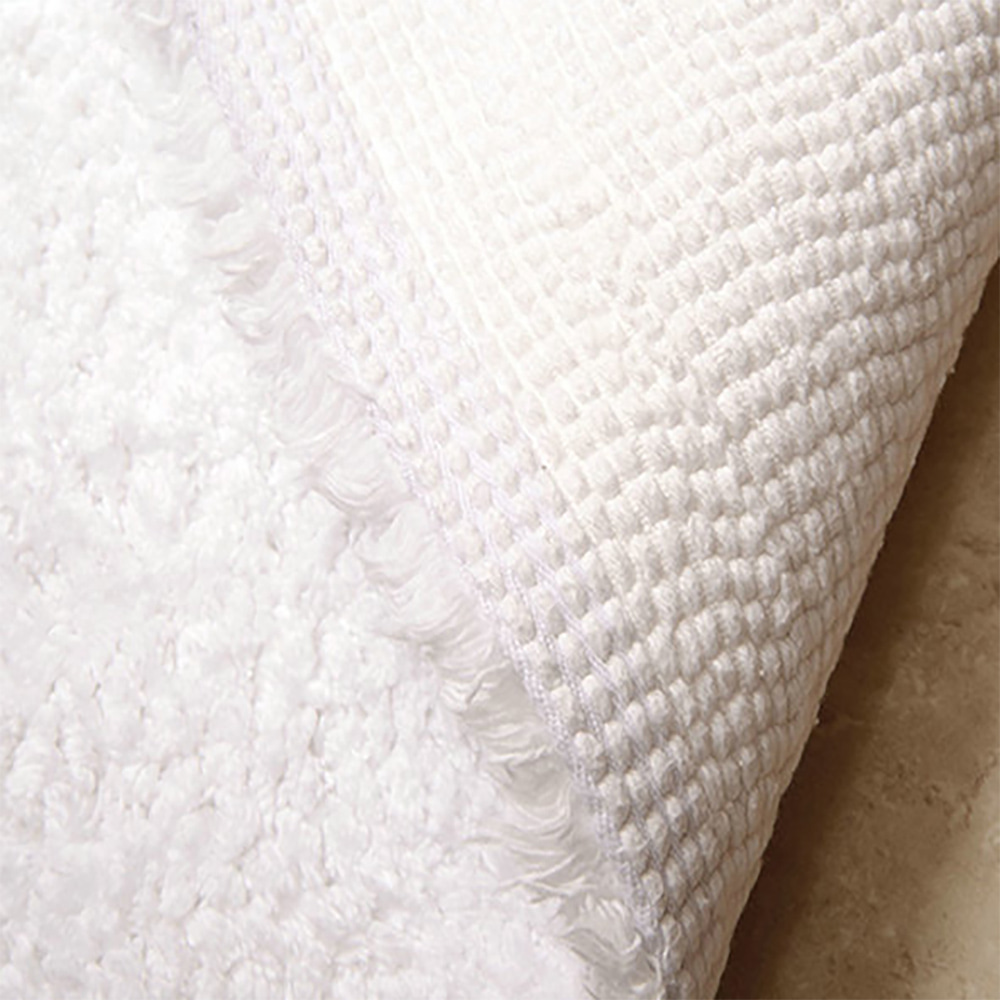 Pure Cotton Tufted, Polyester Non-Slip Bottom Bath Rug Mat