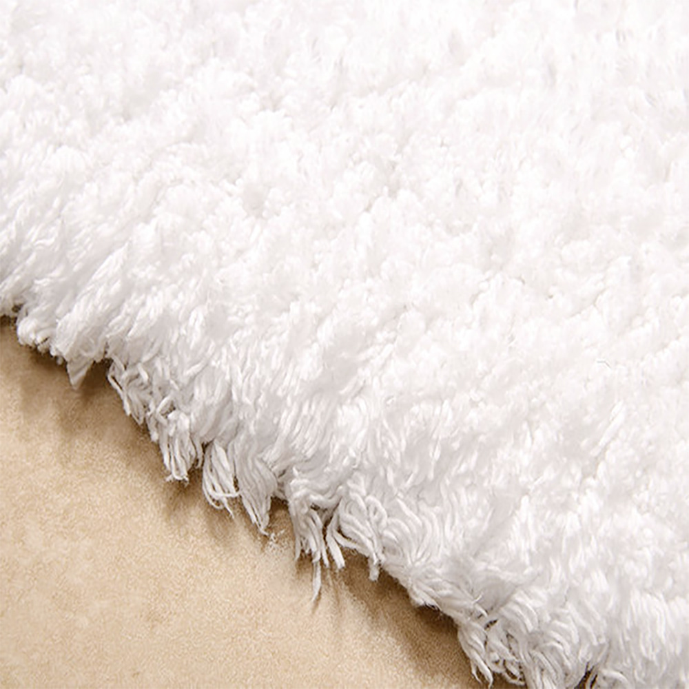 Pure Cotton Tufted, Polyester Non-Slip Bottom Bath Rug Mat