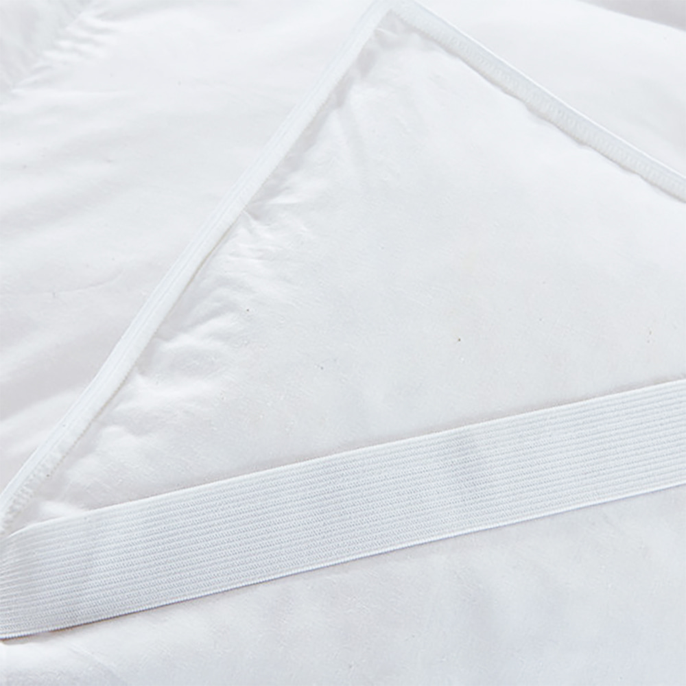 Double Layer Down Pure Cotton or Polyester Down-Proof Plain Fabric Mattress Topper