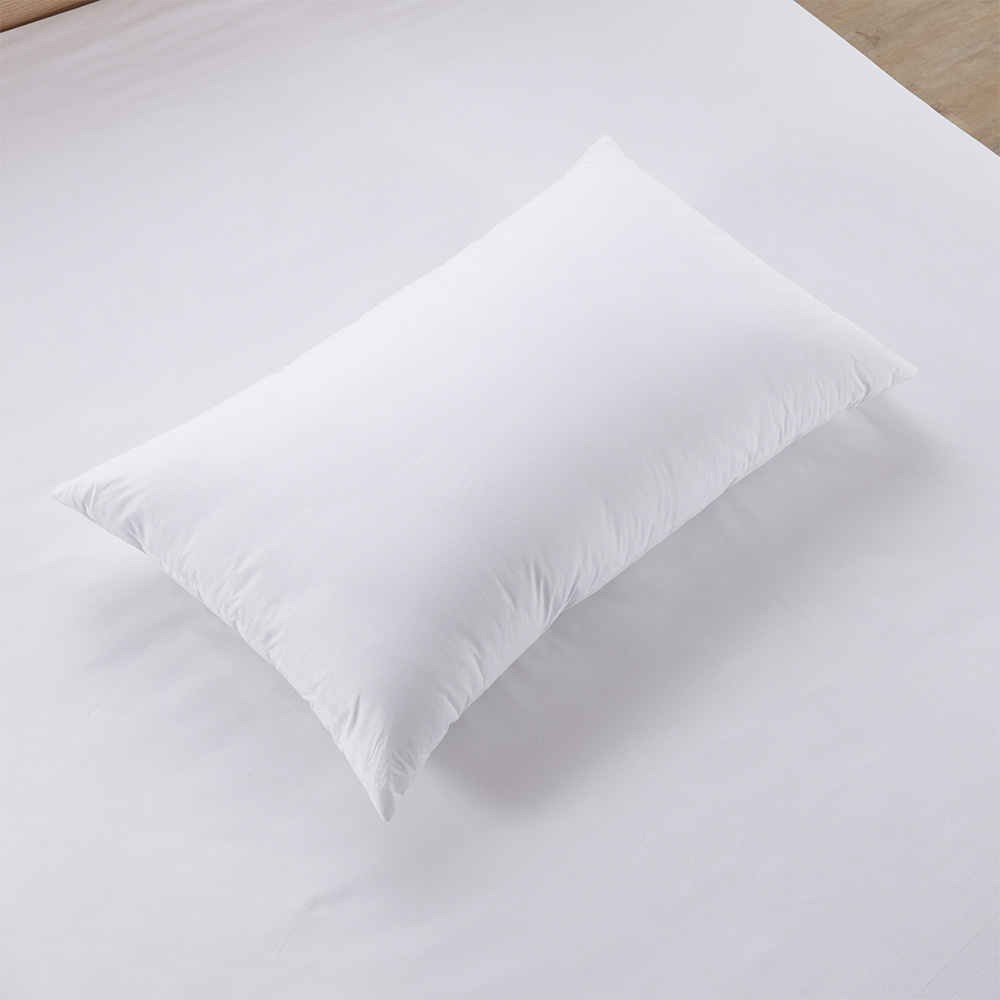 Pure Cotton Or Poly Down-Proof Plain Fabric Knife Edge Microfiber Pillow Insert