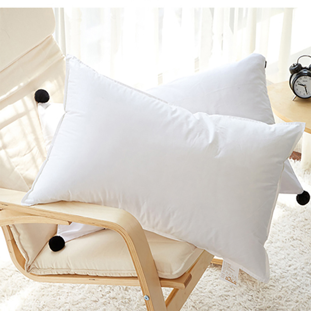 Pure Cotton/Polyester Down-Proof Plain Fabric Single Chamber Down Pillow Insert