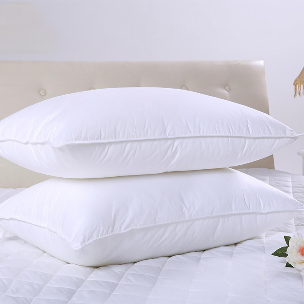 Pure Cotton Or Poly Down-Proof Plain Fabric Single or Double Stitch with Piping edge Microfiber Pillow Insert