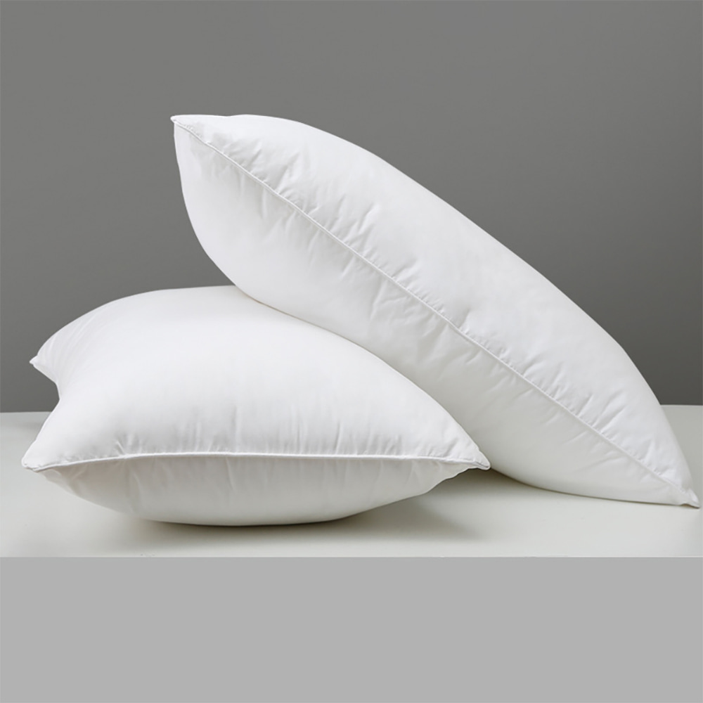 Pure Cotton/Polyester Down-Proof Plain Fabric Three Chamber Down Pillow Insert