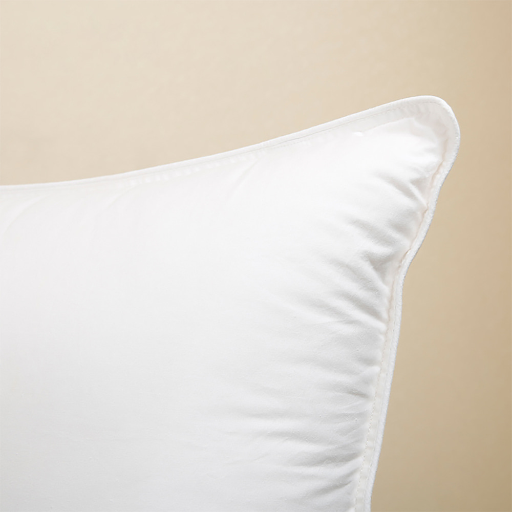 Pure Cotton/Polyester Down-Proof Plain Fabric Three Chamber Down Pillow Insert