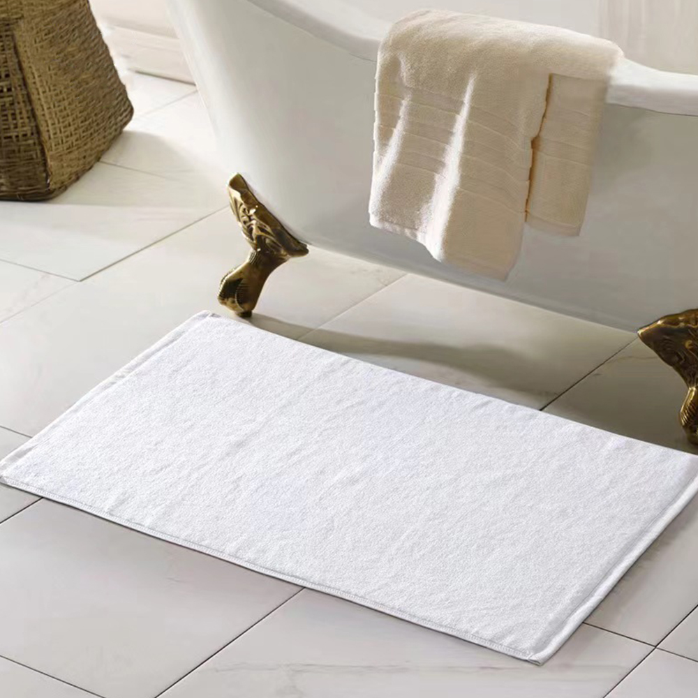 32S/2 Pure Cotton Plain Bath Mat