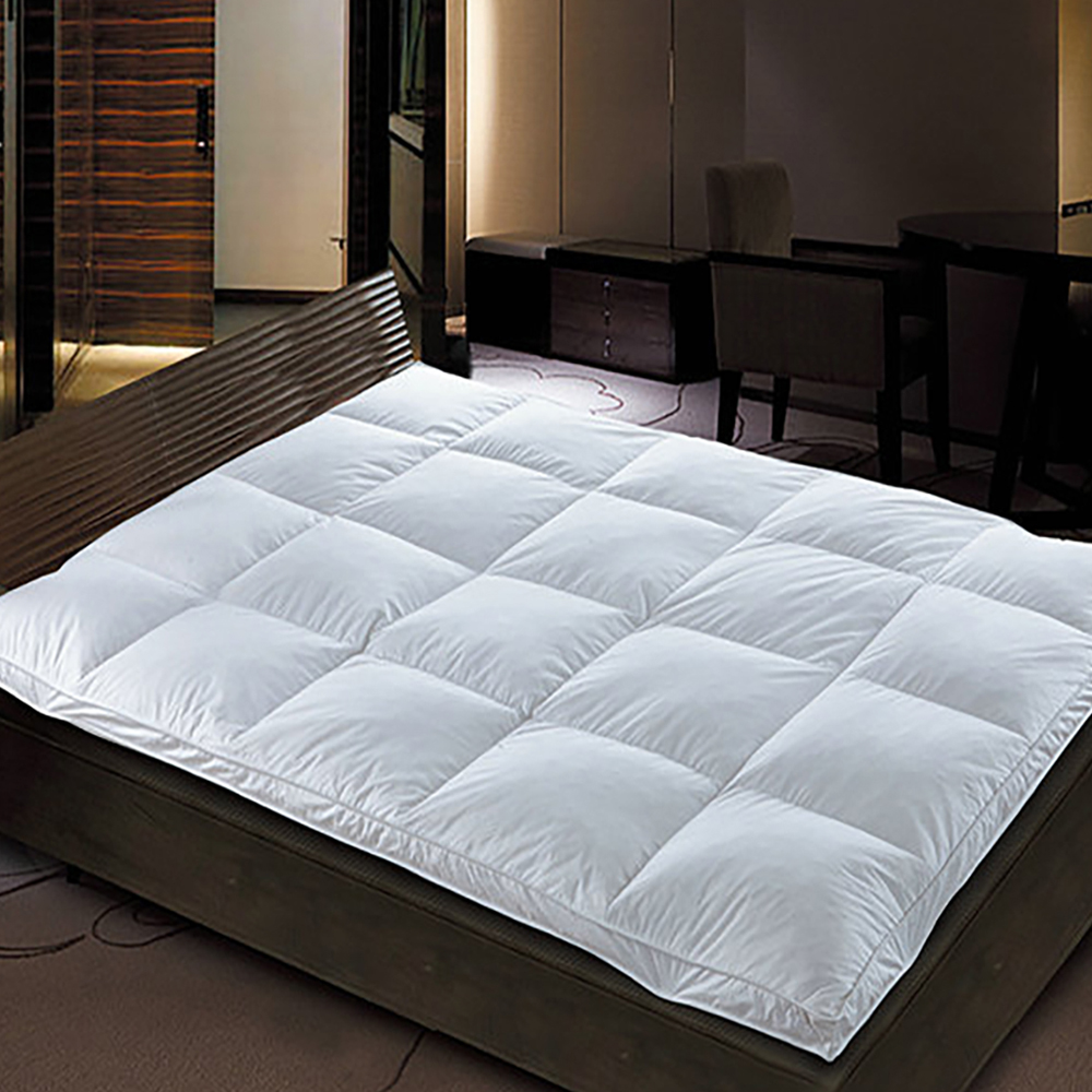 Pure Cotton or Polyester Down-Proof Plain Fabric Single Layer Down Mattress Topper